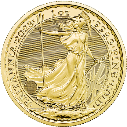 2023 1oz 24k UK Britannia Coronation KCIII Gold Coin