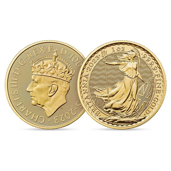 2023 1oz 24k UK Britannia Coronation KCIII Gold Coin