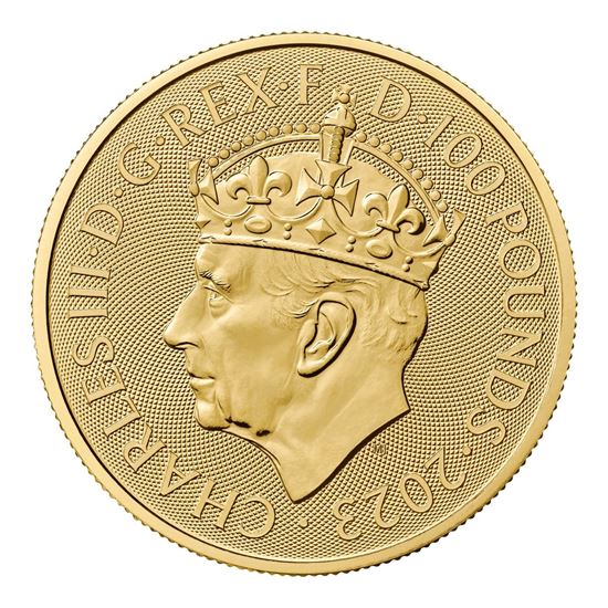2023 1oz 24k UK Britannia Coronation KCIII Gold Coin