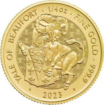 2023 1/4oz UK Tudor Beast 'Yale of Beaufort' Gold Coin