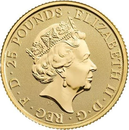 2023 1/4oz UK Tudor Beast 'Yale of Beaufort' Gold Coin