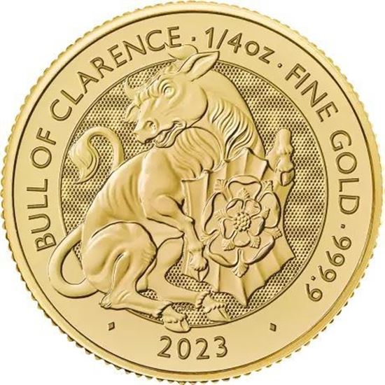 2023 1/4oz UK Tudor Beast 'Bull of Clarence' Gold Coin