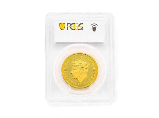 PCGS 2023 1oz Gold KCIII Coronation - First Day of Issue MS69