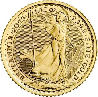 2023 1/10oz UK Britannia (KCIII) Gold Coin