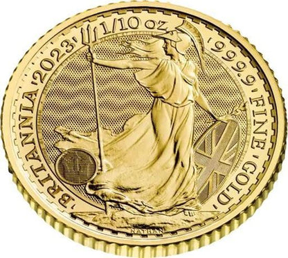 2023 1/10oz UK Britannia (KCIII) Gold Coin