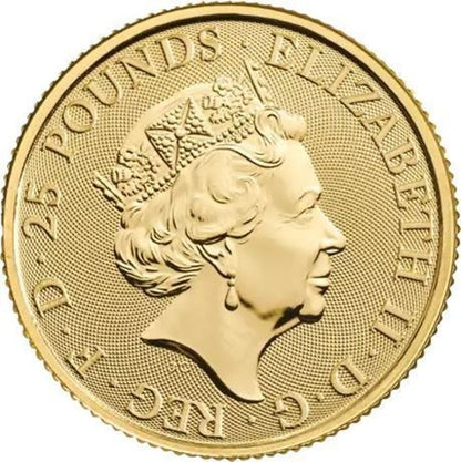 2024 1/4oz UK Tudor Beast 'Seymour Unicorn' Gold Coin