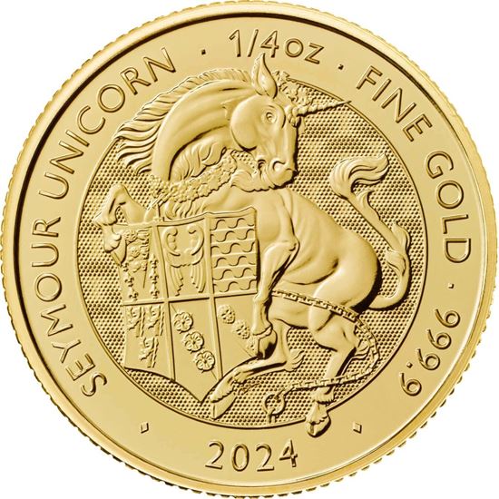 2024 1/4oz UK Tudor Beast 'Seymour Unicorn' Gold Coin