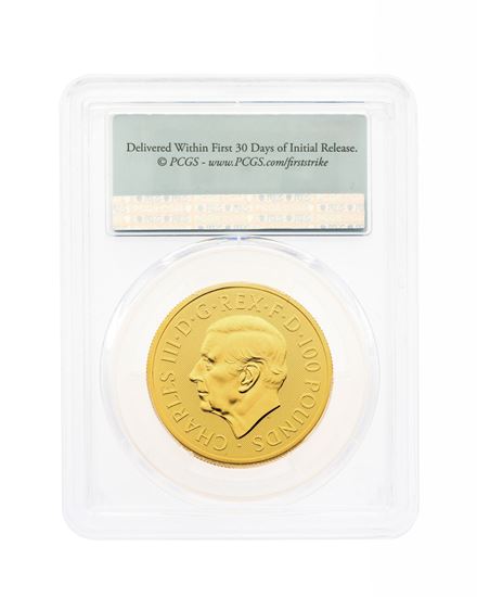 PCGS 2024 1oz Gold Tudor Beast 'Unicorn' First Strike MS70