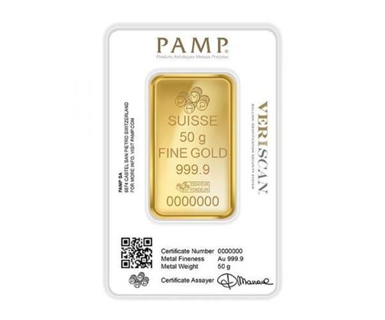 Pamp Fortuna 50g Gold Bar