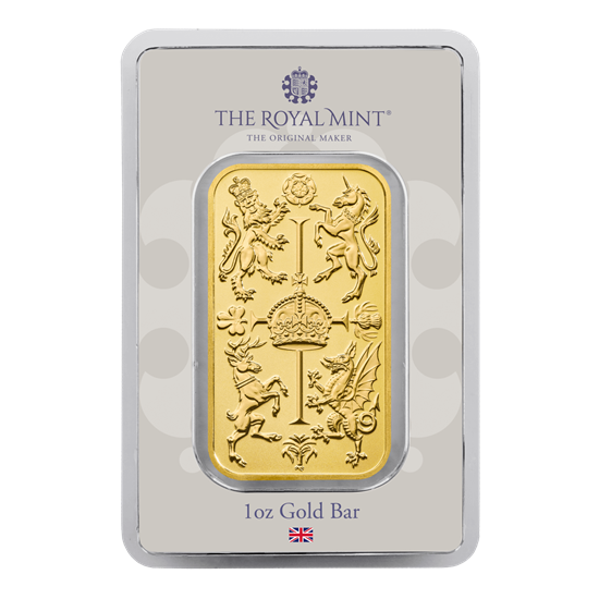 The Royal Celebration 1oz Gold Bar