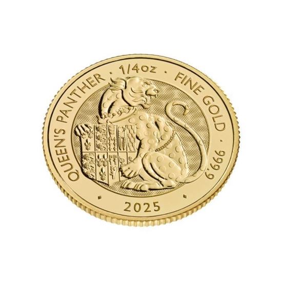 2025 1/4oz UK Tudor Beast 'Queen's Panther' Gold Coin