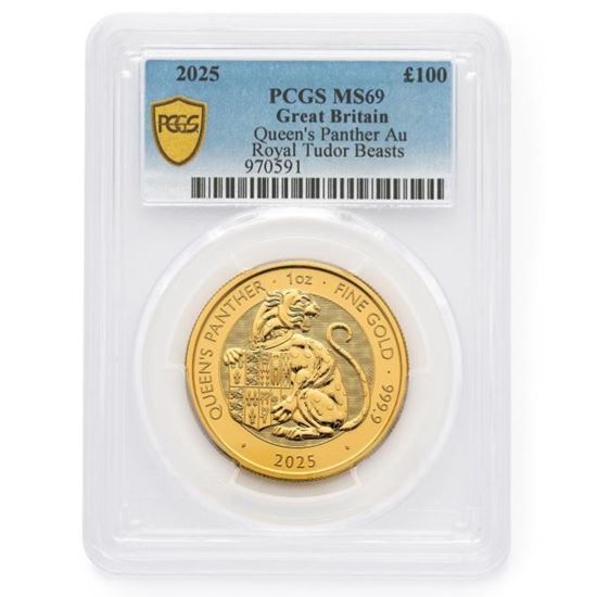 PCGS 2025 1oz Gold Tudor Beast 'Panther' MS69