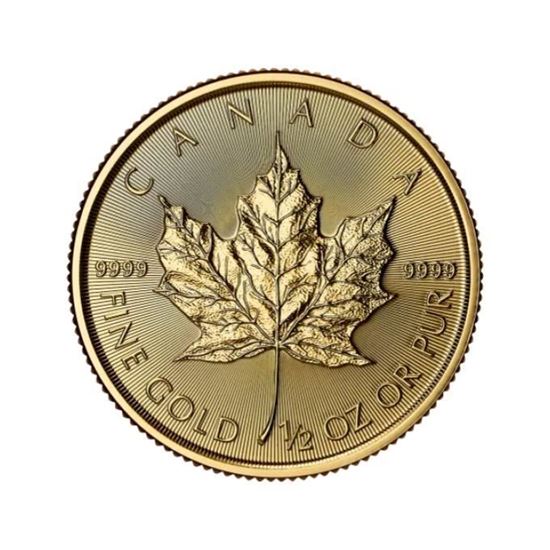 2025 1/2oz 24k Gold Canadian Maple Leaf