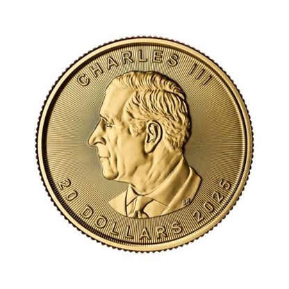 2025 1/2oz 24k Gold Canadian Maple Leaf