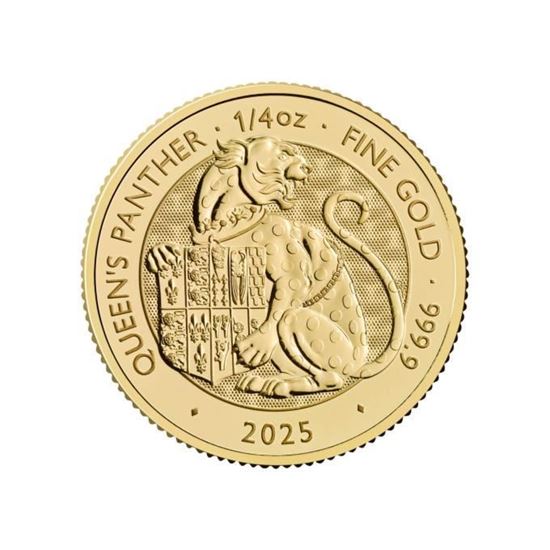 2025 1oz UK Tudor Beast 'Queen's Panther' Gold Coin