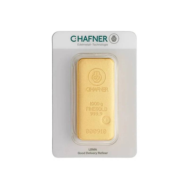 1kg Gold Bar C. Hafner Cast