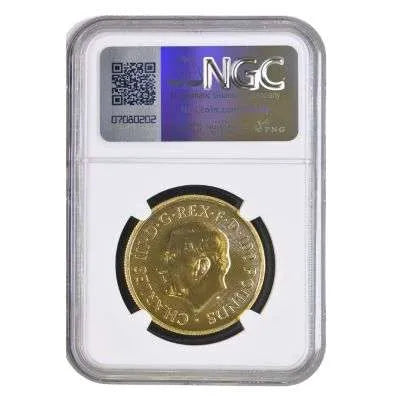 2025 1oz gold British Lion NGC graded MS66 First Release