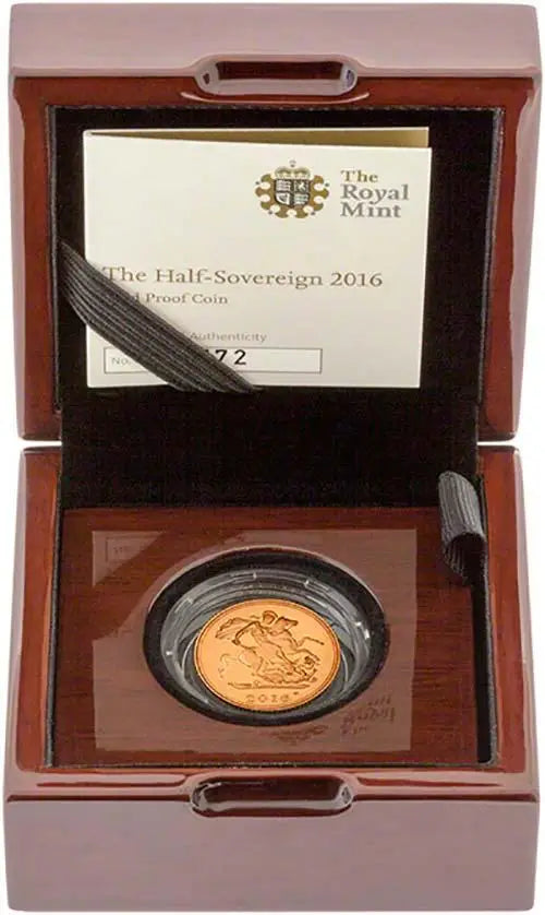 2016 Half Sovereign Gold Proof James Butler Portrait (Box & COA)
