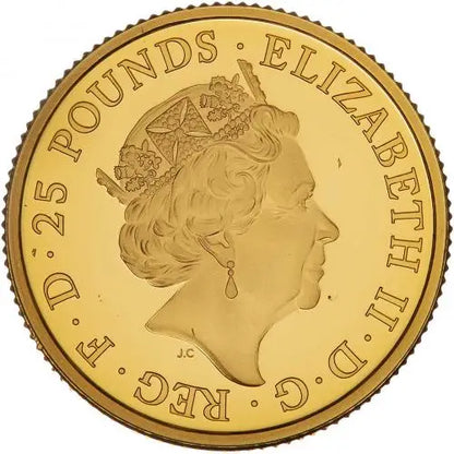 2016 William Shakespeare 1/4oz Gold Proof Coin (Box & COA)