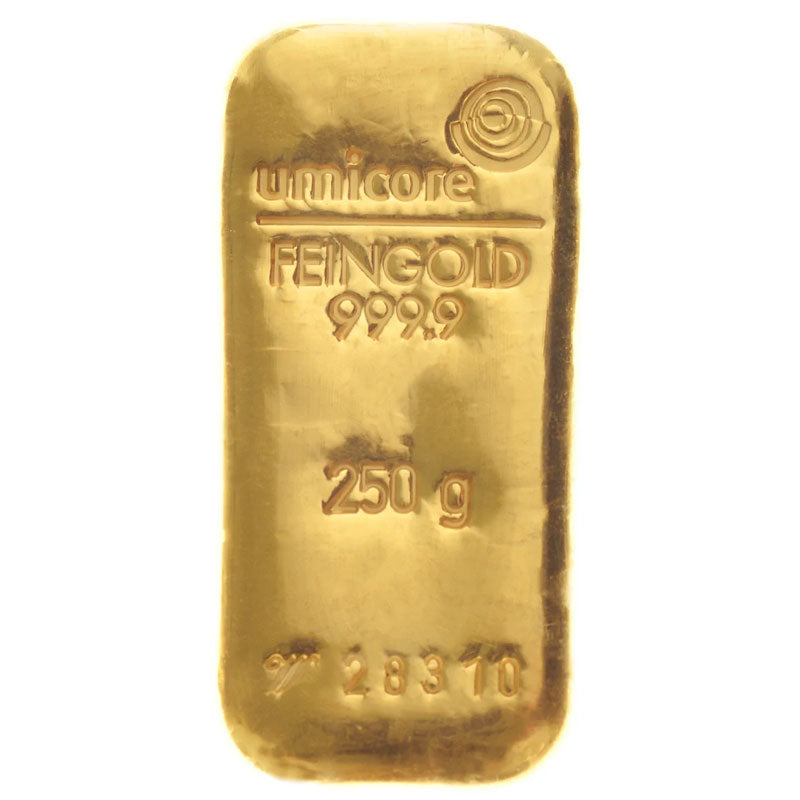 250g Gold Bar Umicore