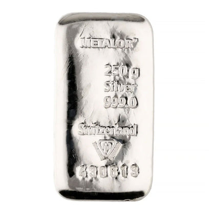 250g Silver Bar Metalor
