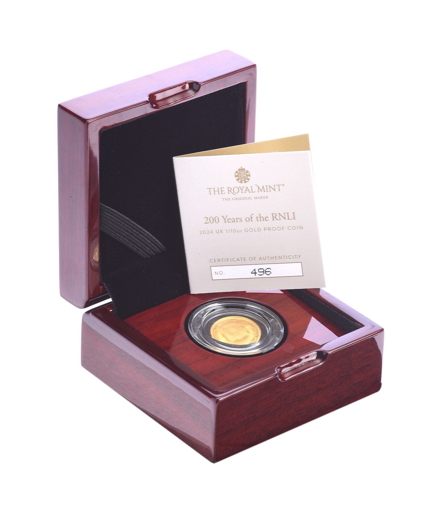 2024 RNLI 200 Years 1/10oz Gold Proof Coin (Box & COA)