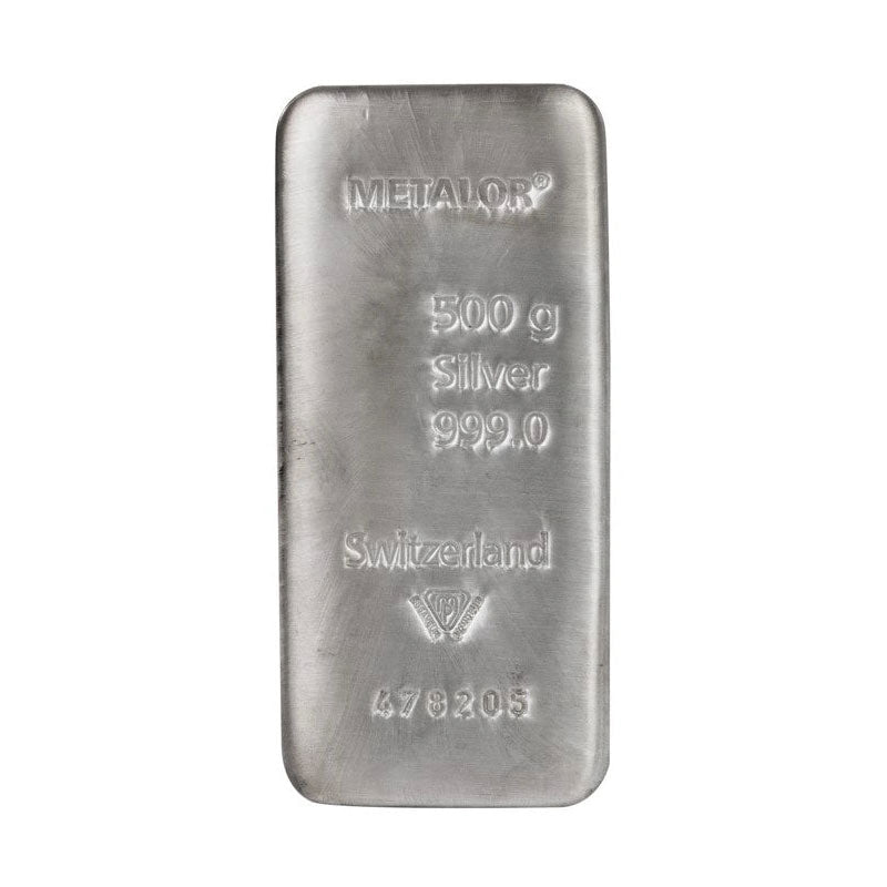 500g Silver Bar Metalor