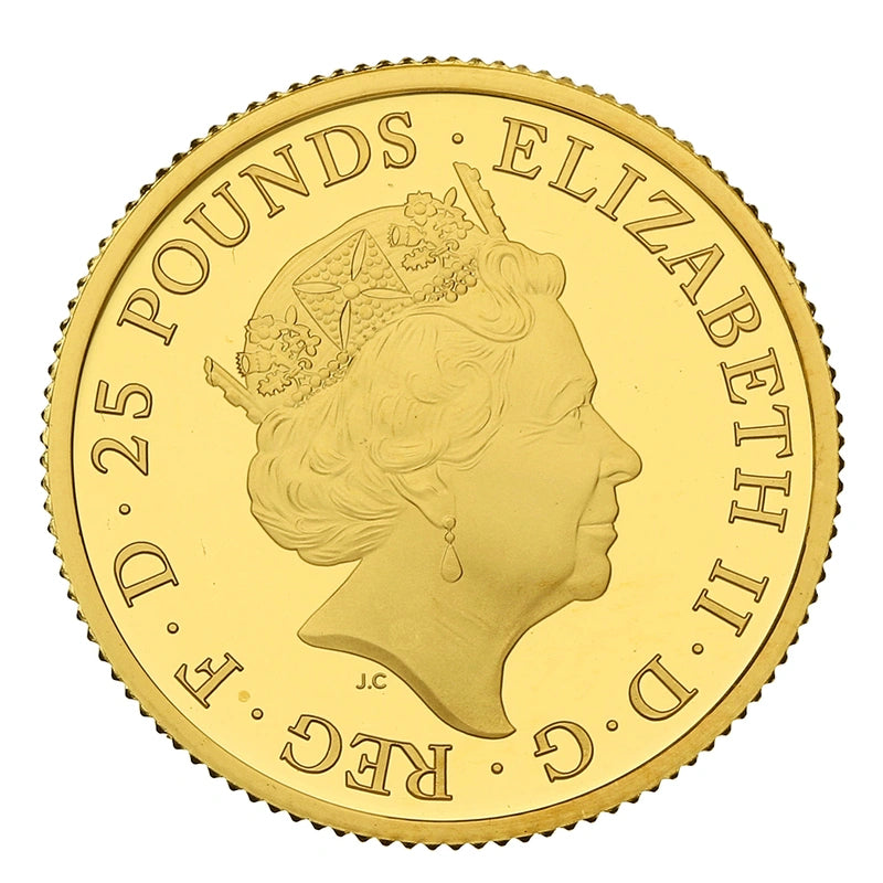 2018 Britannia £25 1/4oz Gold Proof Coin (Box & COA)