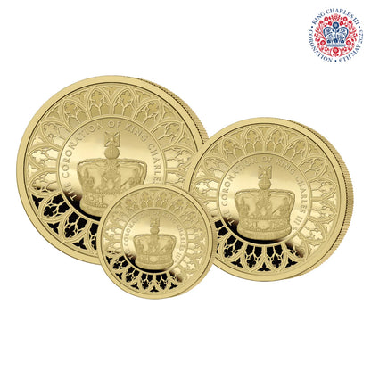 The Coronation of King Charles III 22k Gold Fractional Sovereign Set