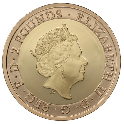 2018 RAF Sea King Helicopter £2 Gold Proof Coin (Box & COA)