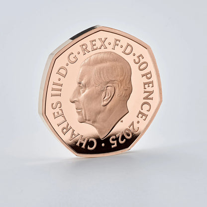 The Snowman 2025 UK 50p Gold Proof Coin