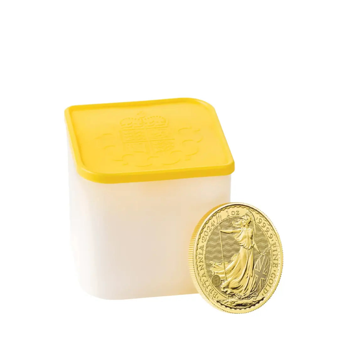 1oz Gold Britannia KCIII Coins 2024 – Tube of 10 Coins