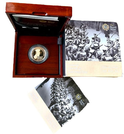 2014 Lord Kitchener £2 Gold Proof Coin (Box & COA)