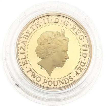 2015 The Royal Navy £2 Gold Proof Coin (Box & COA)