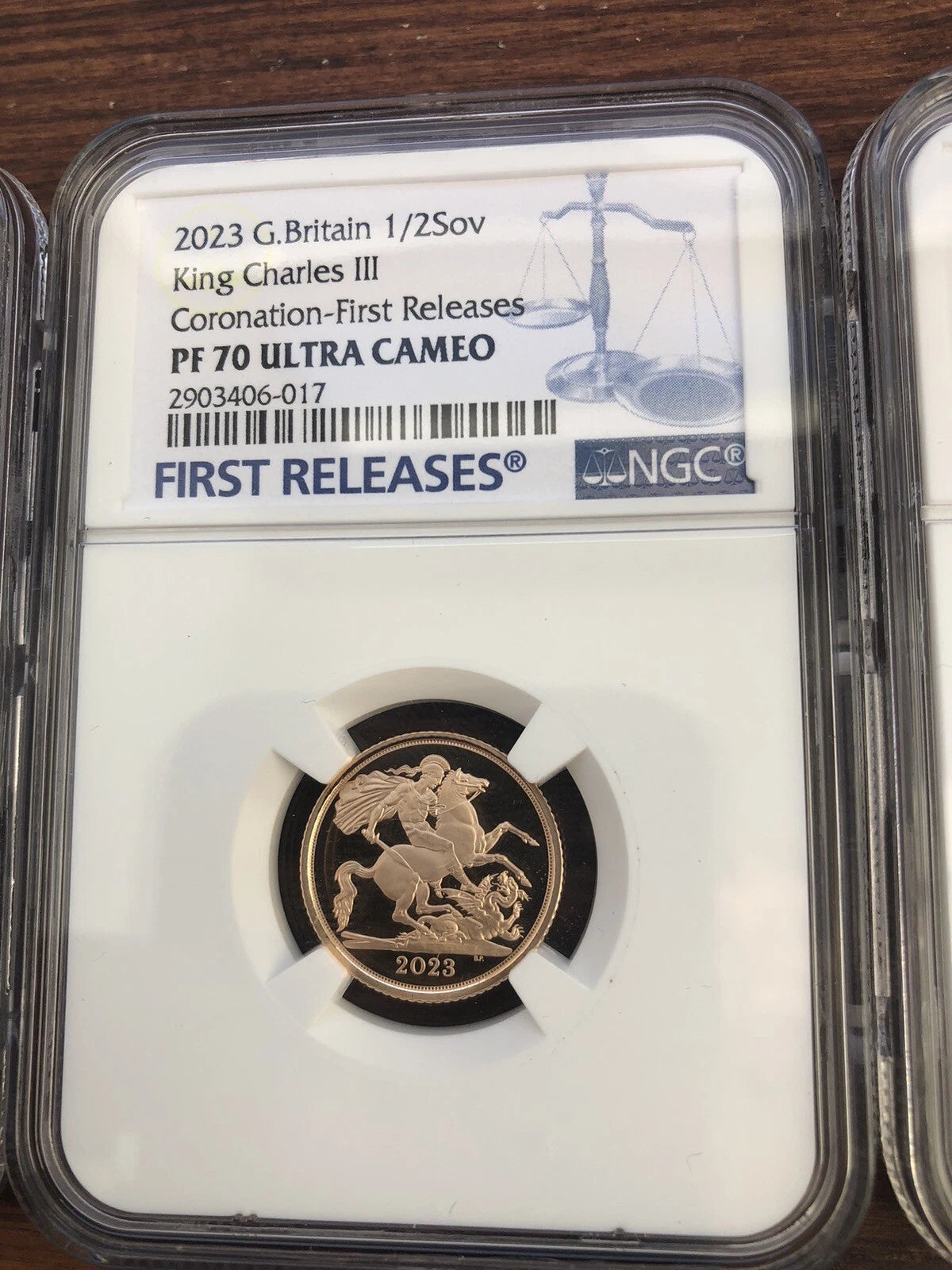 2023 Charles III Coronation Sovereign Five-Coin Gold Proof Set NGC Certificated