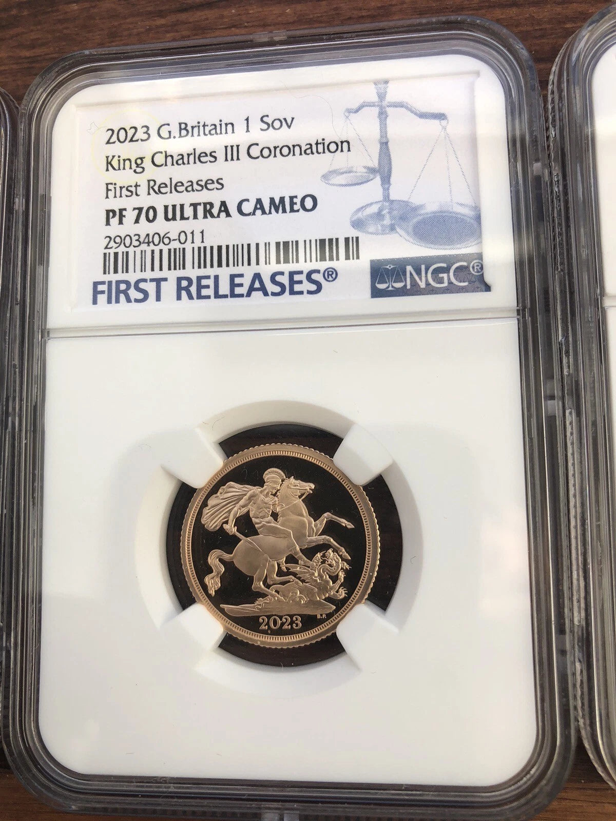 2023 Charles III Coronation Sovereign Five-Coin Gold Proof Set NGC Certificated