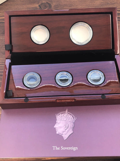 2023 Charles III Coronation Sovereign Five-Coin Gold Proof Set NGC Certificated