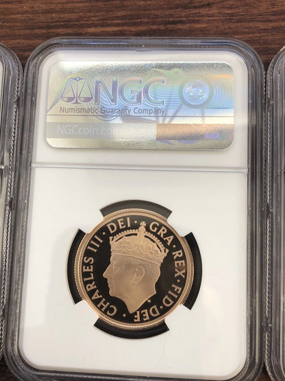 2023 Charles III Coronation Sovereign Five-Coin Gold Proof Set NGC Certificated