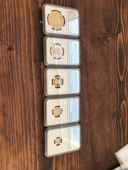 2023 Charles III Coronation Sovereign Five-Coin Gold Proof Set NGC Certificated