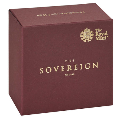 2020 Half Sovereign coin carton upright