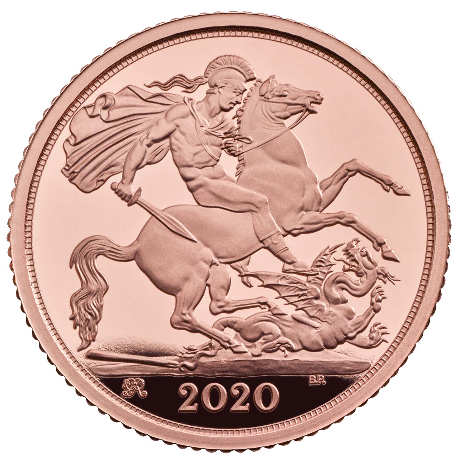 2020 Half Sovereign coin reverse side