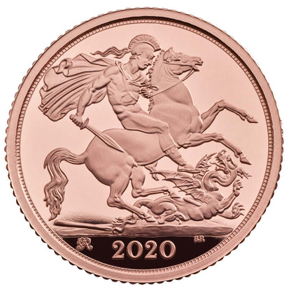 2020 Half Sovereign coin reverse side