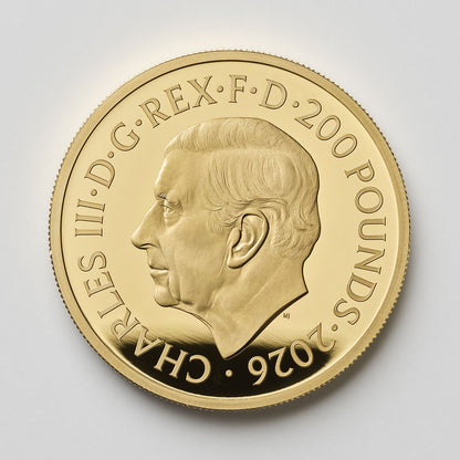 The Royal Tudor Beasts The Queen's Lion 2026 UK 2oz Gold Proof Coin 1 of 30