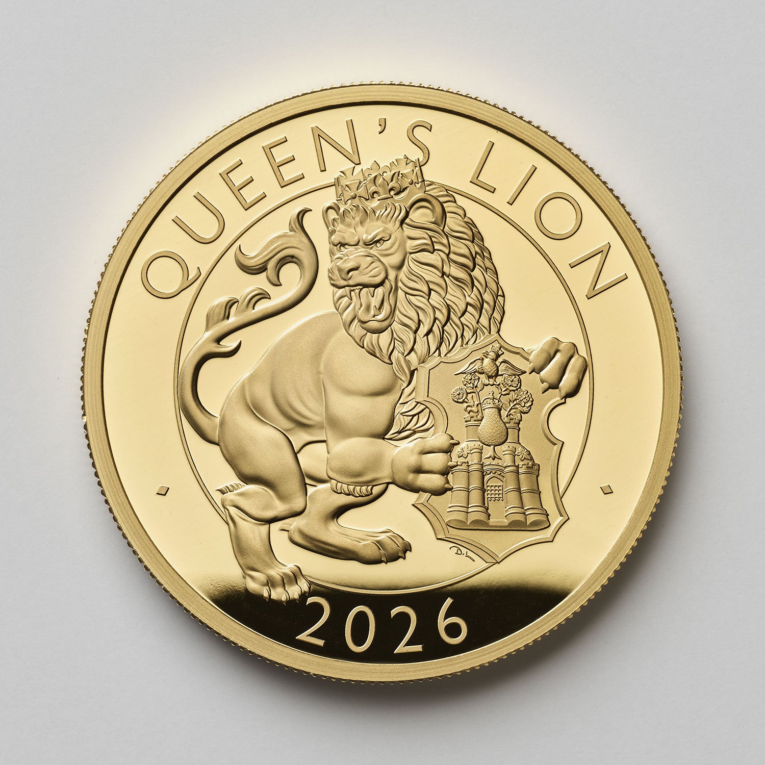 The Royal Tudor Beasts The Queen's Lion 2026 UK 2oz Gold Proof Coin 1 of 30